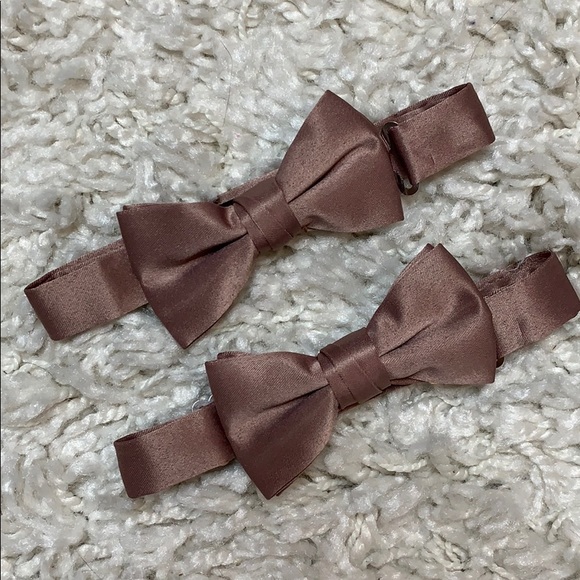 Boys Rose Gold Bow Tie Spring Notions Bowtie Pink - Picture 2 of 7